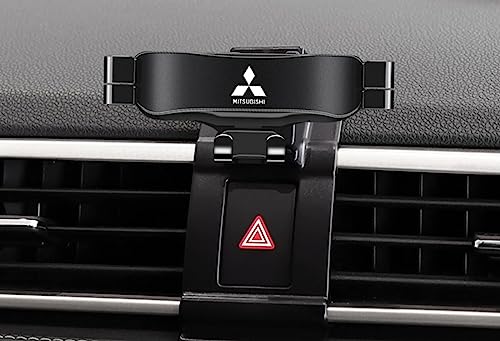 LECREA Auto Handyhalterung für Mitsubishi ASX 2019-2023, Handy KFZ Halterungen Kratzfest rutschfest, 360° Drehung Flexibel, Universal Autotelefonhalter Auto Zubehör,A Black