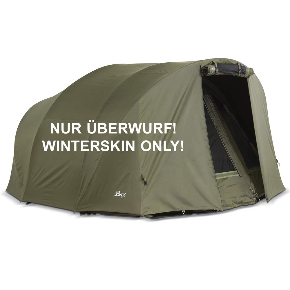 Lucx® Winterskin Überwurf Overwrap Skin für Leopard Bivvy Angelzelt Karpfenzelt Carp Dome (Kein Zelt nur Überwurf)