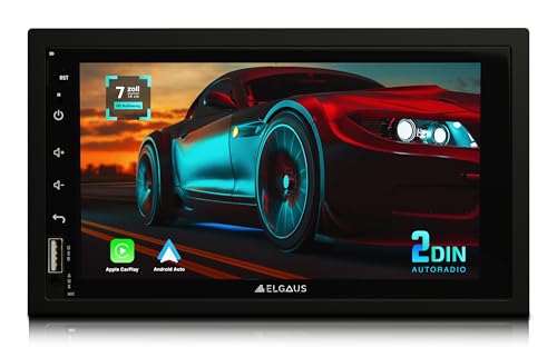 ELGAUS ES-A720, universelles 2 DIN Android 12 Autoradio, CarPlay, Android Auto, DAB+, 2GB RAM, 32GB ROM, WLAN, OBD2, Bluetooth, (ES-A720)