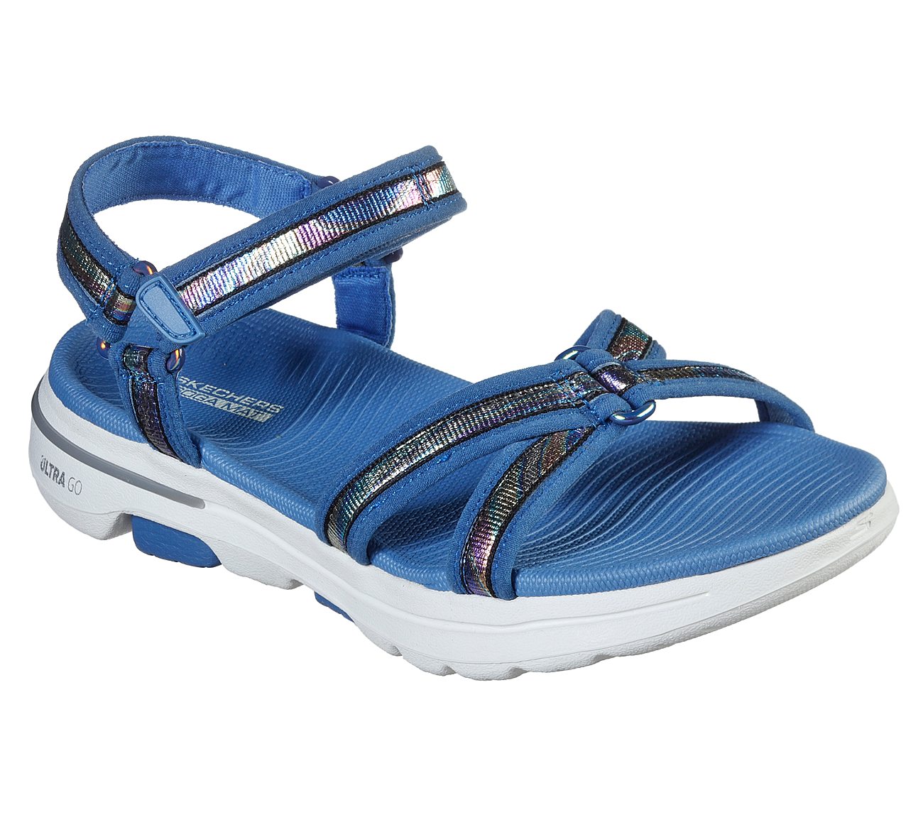 Skechers O-T-G Womens Sandals GO WALK 5 CELESTIAL Sandalen Women Blau 38 EU
