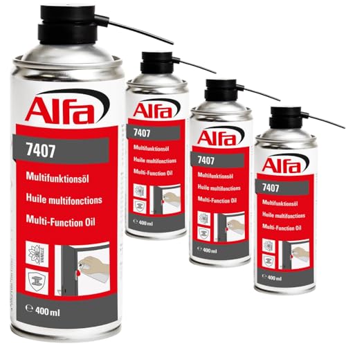 Alfa 4X Multifunktionsöl 400 ml Profi-Qualität mit extremer Schmierwirkung, schützt, konserviert, reiningt und pflegt, Rostentfernung