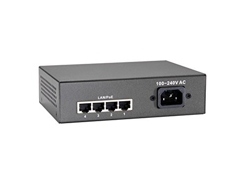 LevelOne FEP-0511W90 5-Port PoE Switch Netzwerk Switch 10 / 100 MBit/s