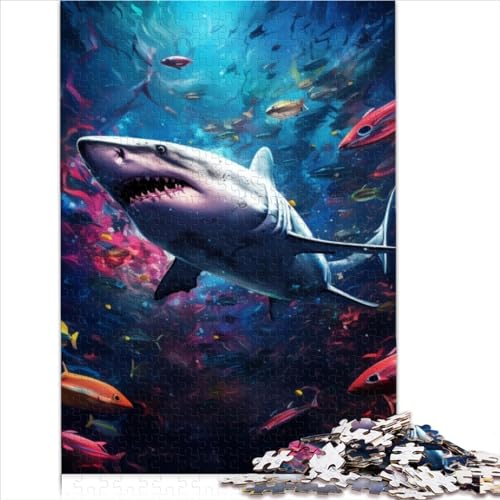 Game Gift Jigsaw Puzzles for Adults 1000 Pieces sea Animals Wood Puzzle for Adults & for Kids Age 12 and Up Birthday Gift for Adults Boys Girls 1000pcs（50x75cm）
