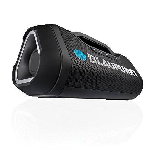 Blaupunkt BT 1000 Kompaktanlage mit Bluetooth | Ghettoblaster mit USB Musik-Wiedergabe | Party-Lautsprecher mit Akku | Aux In und Powerbank | schwarz