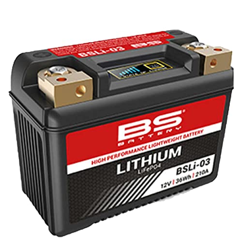 BS BATTERY - Batterie moto 12V Lithium Ion BSLi-03 Sans Entretien