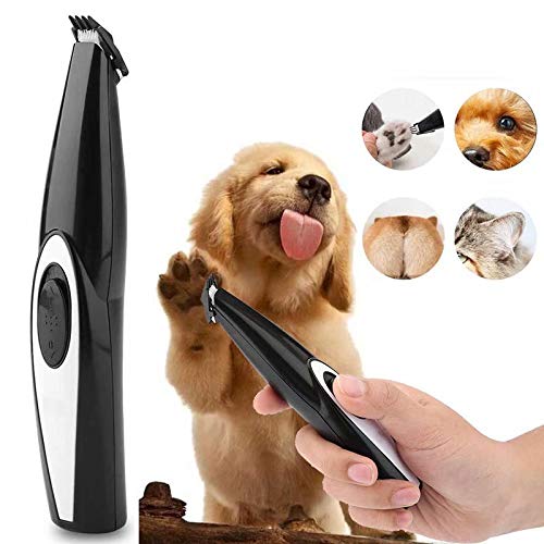 QHYTL Portable USB Pet Clipper Silent Toe Ears Eyes Hair Cleaner Shaving Machine Pet Beauty Cleaning Tool(Wool Shears)