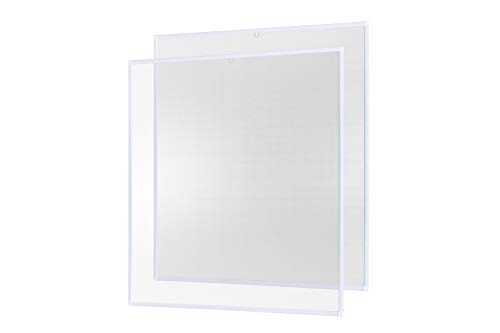 empasa Insektenschutz Fliegengitter Fenster Alurahmen Basic weiß, braun oder anthrazit, 130 x 150 cm 2er SET