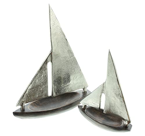 Metall-Schiff "Sailing", im 2er Set