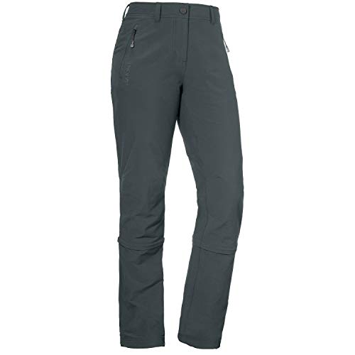 Schöffel Damen Pants Engadin Zip Off Zipp, grau (charcoal), 36