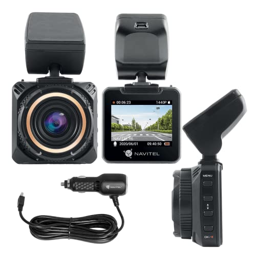 Navitel R6 Dashcam – Ultra Quad HD 1440p / 30fps – 1080p 60fps – 170° Ultra Wide Betrachtungswinkel – Parkmodus – G-Sensor – Loop-Aufnahme – Nachtsicht – 2 Zoll Bildschirm