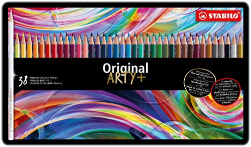 Premium-Buntstift - STABILO Original - 38er Metalletui - mit 38 verschiedenen Farben