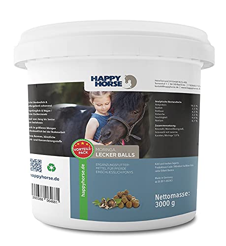 Happy Horse Lecker Balls - Geschmack: Moringa - 3 kg Eimer VEGAN