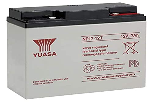 YUASA NP17 – 12I Valve Regulated Bleisäure (VRLA) 17000 mAh 12 V Batterie/Akku – Batterie/wiederaufladbarer Akku (Valve Regulated Bleisäure (VRLA), 17000 mAh, Universal, 12 V, 76 mm, 181 mm