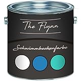 The Flynn 2-K Schwimmbeckenfarbe GFK/Kunststoff/Polyester Härter Poolfarbe Blau Weiß Grün Grau Anthrazitgrau Lichtgrau Seegrün Farbauswahl Schwimmbadbeschichtung Teichfarbe (2,5 kg, Anthrazitgrau)