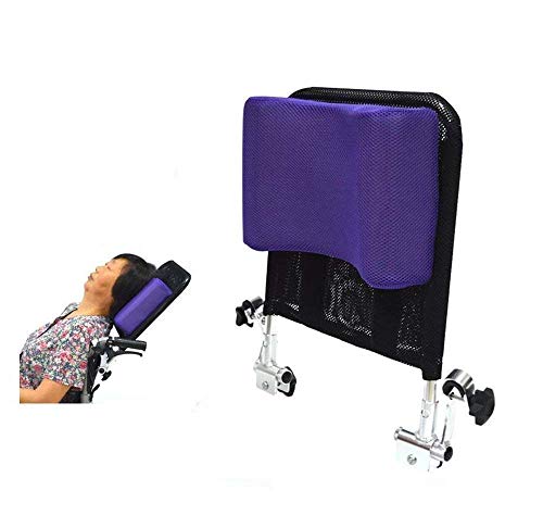 HEZHANG Rollstuhl Kopfstütze Nackenstütze Bequeme Sitzrückenkissen Kissen, Verstellbare Polster Für Erwachsene Tragbare Universal-Rollstuhl-Zubehör, 16 „-20“