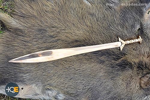 Battle-Merchant Keltisches Schwert | Echt Metall Schwert aus Bronze | Deko Bronzezeit Schwert für Erwachsene | Kelten Kurzschwert aus Bronze gegossen