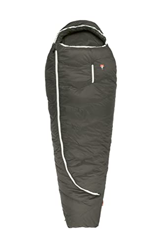 Grüezi-Bag Biopod DownWool Summer 200, Körpergröße 175-200cm, 920g, ca. 8°C bis -11°C, Allroundschlafsack, herausragendes Schlafklima, Deep Forest