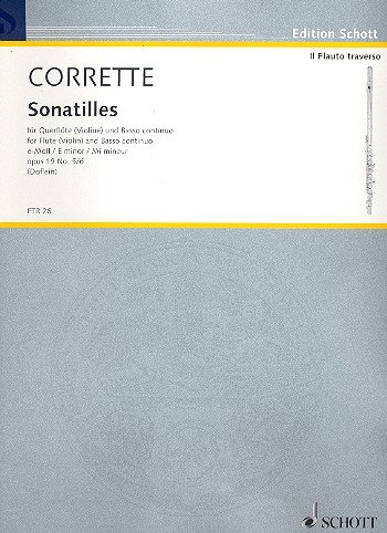Sonatileso e-Moll opus.19 no.5,6: für Querflöte (Violine) un Bc