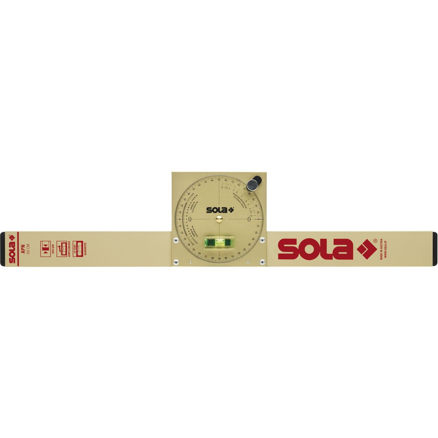 SOLA 01484501 Neigungs-Wasserwaage mit Magnet Länge 500 mm