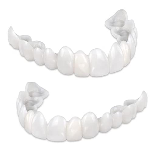 2 Paar Instant Veneers Zahnersatz Kosmetische Zahnersatz Temporäre Falsche Zähneoben Und Unten Zahnabdeckung Whitening Alternative Zahnersatz
