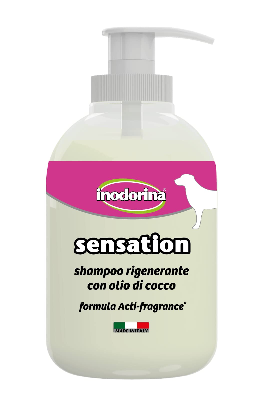 Shampoo Hund Inodorina Sensation wiederaufbereitete 300 ml