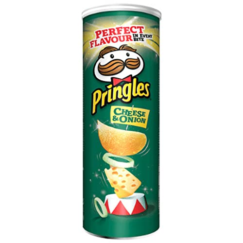 Pringles Chips | Käse & Zwiebel | Pringels | Amerikanische Chips | 9 Pack | 1485 Gram Total