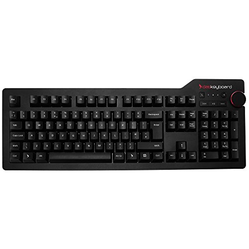 Das Keyboard 4 Professional - Cherry MX Blue Click Tasten - Professionelle Mechanische Tastatur - UK Layout - Multimedia Taste für Mediensteuerung