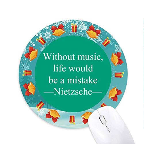 Musik Zitate Leben Mousepad Rund Gummi Maus Pad Weihnachtsgeschenk