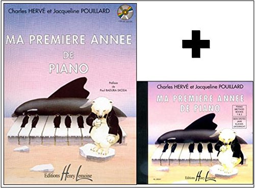 Méthodes et pédagogie LEMOINE HERVE Charles / POUILLARD Jacqueline - Ma première année de piano + CD