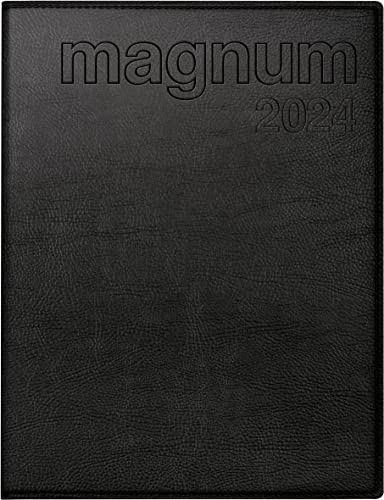 Rido Buchkalender magnum 18,3x24cm 1 Woche/2 Seiten Kunstleder schwarz