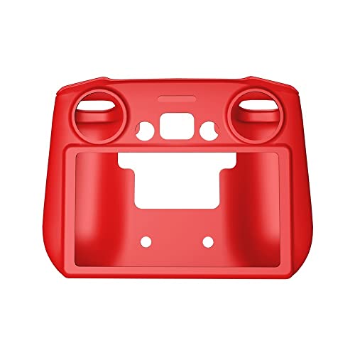 For DJI Mini 3 Pro Drohne Silikonhülle Drohne Kratzfest Antikollisionsabdeckung Gehärtetes Glas Film Lanyard NeckStrap for DJI Mini 3 Pro Drohne RC Zubehör 【Drohnen Zubehör】 (Color : Red)