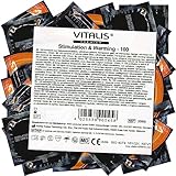 Vitalis stimulation & warming, 100er Pack Kondome, 100 Stück