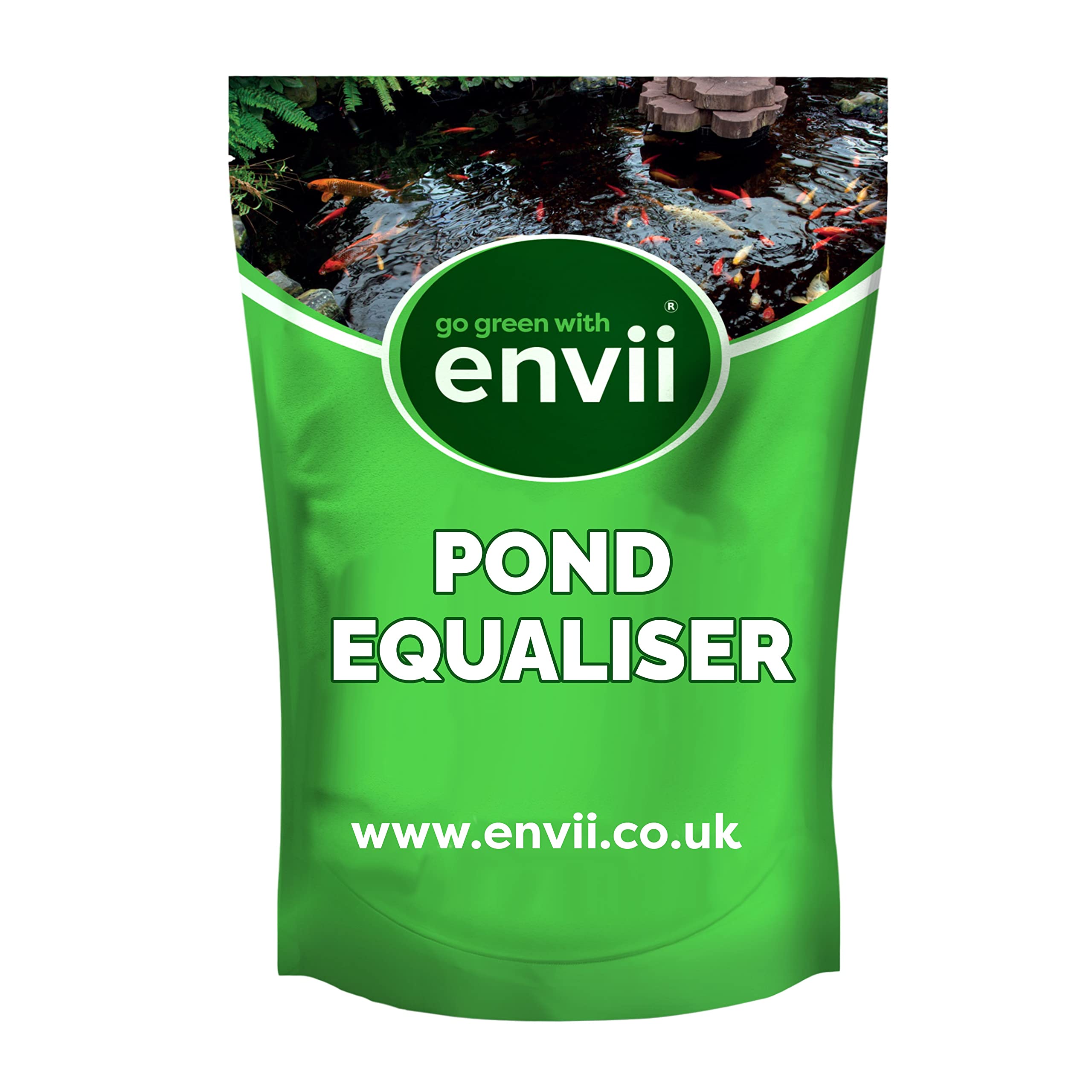 Envii Pond Equaliser – Sofort wirksamer Ausgleich und Stabilisator für sichere pH-, KH und GH Werte um das perfekte Teichmilieu zu schaffen (500g)