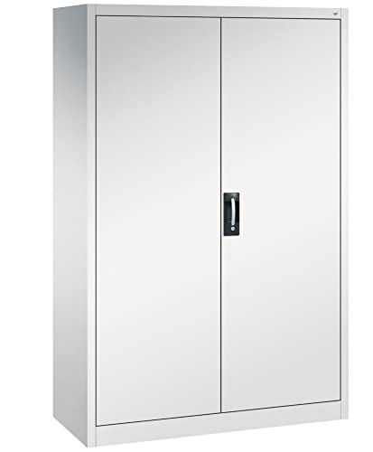 DENIOS C+P Flügeltürenschrank Acurado, 1200 x 500 x 1950 mm, lichtgrau