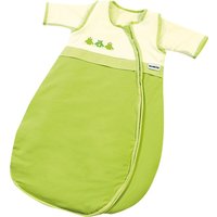 Gesslein Bubou Design 022: Temperaturregulierender Ganzjahreschlafsack/Schlafsack für Babys/Kinder, Größe 90, grün mit Eulen
