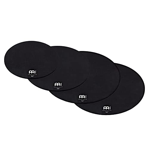 Meinl Percussion Komplett-Dämpfer Set für leises Üben, weiches Gummi - dämpfen Sie Ihren Sound und spielen Sie stundenlang, inkl. 10 Zoll, 12 Zoll und zwei 14" Pads (MDM-10121414)