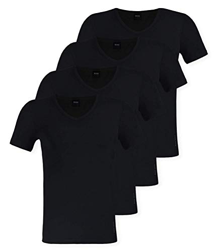 BOSS Herren VN 2P CO/EL T-Shirts, Schwarz (Black 1), XX-Large (2erPack)