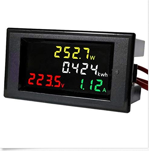 AC 80-300V 100A Farb-LCD Digital Voltmeter Amperemeter Volt Ampere Leistung Kwh Meter, 180 Grad Betrachtungswinkel, mit Speicher-/Speicherfunktion