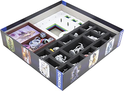 Feldherr Schaumstoff-Set mit Organizer-Insert + Stoffbeutel + 5 Dashboards kompatibel mit Karak - Grundspielbox