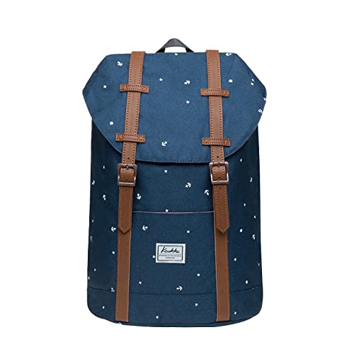 KAUKKO Rucksack Vintage Reiserucksack für 12" Notebook Lässiger Daypacks Schultaschen, 36 * 24 * 14cm/ 12L