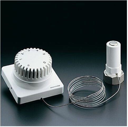 Oventrop Thermostat Uni FH mit Fernverstellung, weiß Kapillarrohr 10000 mm