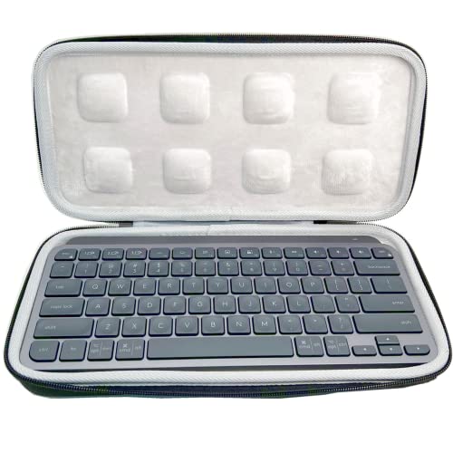 Reise Hartschalenkoffer für Logitech MX Keys, Minimalistische, Kabellose, Beleuchtete Mini Tastatur, Aufbewahrungstasche für Tastatur (nur Tasche)