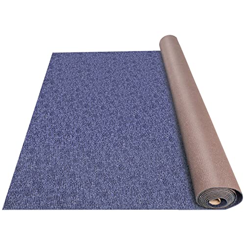 Happybuy Blue Marine Carpet 6x29.5ft Marine Teppichboden Teppich für Boote mit wasserdichter Rückseite Outdoor-Teppich für Terrasse Veranda Deck Garage