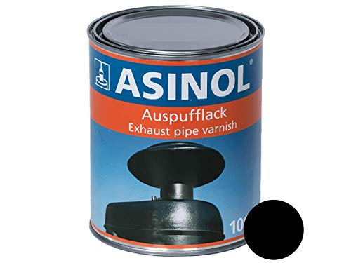 ASINOL Auspufflack Thermolack Schwarz 800° - Matt 1.000 ml