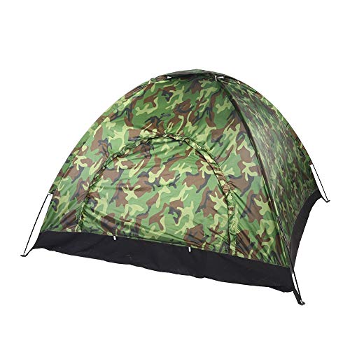 Keenso Outdoor-Zelt, Family Camping 40+ UV-Schutzzelt Wasserdichtes Tarnzelt mit Aufbewahrungstasche für 3 bis 4 Personen