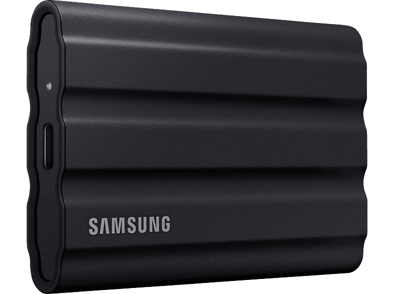 SAMSUNG Portable SSD T7 Shield PC/Mac Festplatte, 1 TB SSD, extern, Schwarz