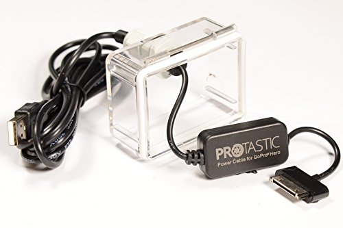 PROtastic USB Stromkabel für GoPro Hero3 + Hero4 Action Kameras, wasserdicht