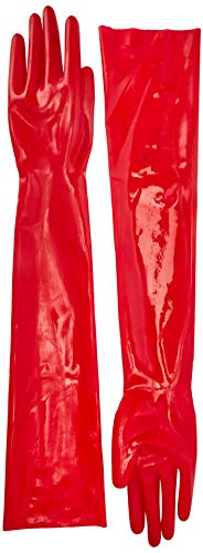 The Latex Collection Damen 29001493031 Latex Handschuhe, Medium, Rot (Rosso 001), One Size (Herstellergröße