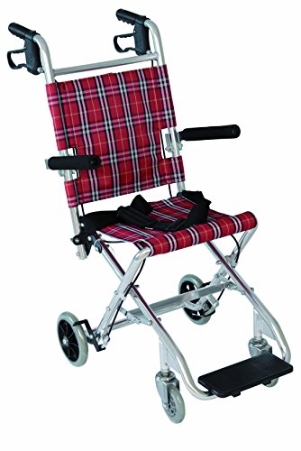 New Ideal, Transit-Rollstuhl, Rollstuhl für ältere und behinderte Menschen, reduzierte Mobilität, Aluminium, max. Gewicht 100 kg
