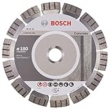 Bosch Professional Diamanttrennscheibe Best für Concrete, 180 x 22,23 x 2,4 x 12 mm